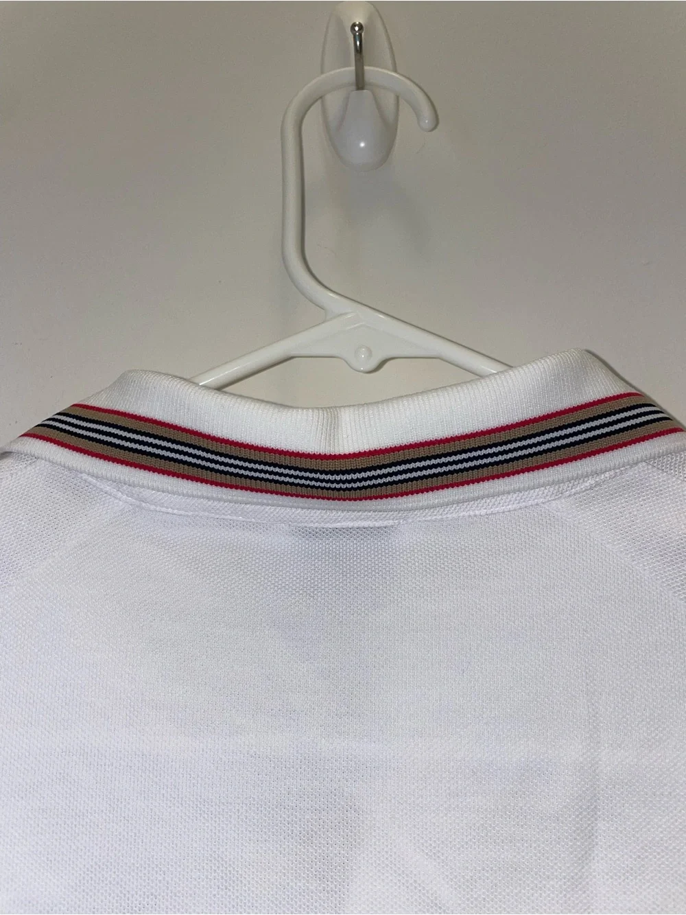 BURBERRY Christo Icon Stripe Long Sleeve Polo Shirt